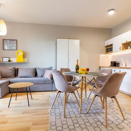 Apartmán Marina - Przy Jeziorze, Taras, Tv55
