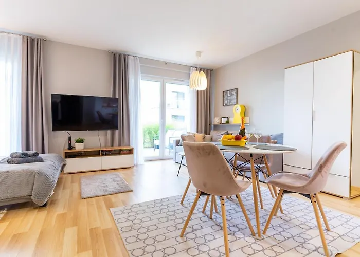 Apartament Marina - Przy Jeziorze, Taras, Tv55